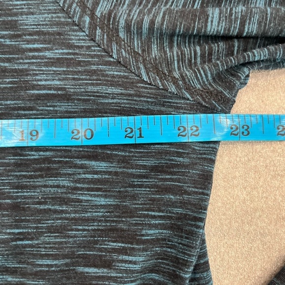 [XL]John Varvatos Blue and Black Pullover Long Sleeve Shirt - Picture 6 of 7